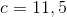 c=11,5