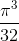 \frac{\pi ^{3}}{32}