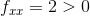 f_{xx}=2>0