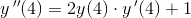 y{\, }''(4)=2y(4)\cdot y{\, }'(4)+1