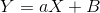 Y=aX+B