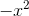 -x^2