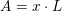 \small A=x\cdot L
