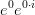 e^0 e^{0\cdot i}
