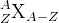 _{Z}^{A}\textrm{X}_{A-Z}