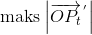 \textup{maks}\left | \overrightarrow{OP_{t}}^{\, '} \right |