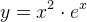 y=x^2\cdot e^x