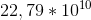 22,79*10^{10}