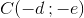 C(-d\, ;-e)
