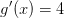 g{}'(x)=4