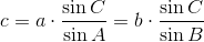c=a\cdot \frac{\sin C}{\sin A}=b\cdot \frac{\sin C}{\sin B}