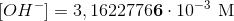 [OH^-]=3,1622776\mathbf{6}\cdot 10^{-3}\ \textup{M}