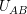 \small U_{AB}