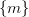 \{m\}