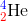 _{{\color{Red} 2}}^{{\color{Blue} 4}}\textrm{He}