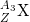 \small _{Z}^{A_3}\textrm{X}