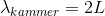 \lambda_{kammer} =2L