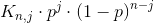 K_{n,j}\cdot p^{j}\cdot\left ( 1-p \right )^{n-j}