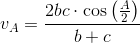 v_A=\frac{2bc\cdot \cos\left ( \frac{A}{2} \right )}{b+c}