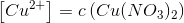 \left [ Cu^{2+} \right ]=c\left ( Cu(NO_3)_2 \right )