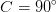 C=90^\circ