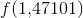 f(1{,}47101)