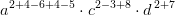 a^{2+4-6+4-5}\cdot c^{2-3+8}\cdot d\, ^{2+7}