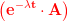 \mathbf{\color{Red} \left (e^{-\lambda t}\cdot A \right )}