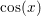 \small \cos(x)