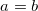 \inline a = b