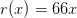 r(x)=66x