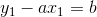y_{1}-ax_{1}=b