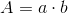A=a\cdot b