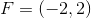 F=(-2,2)
