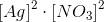 \left [ Ag \right ]^{2}\cdot \left [ NO_3 \right ]^{2}