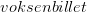 voksenbillet