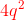 {\color{Red} 4q^2}