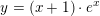 \small \small y=(x+1)\cdot e^x