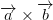 \overrightarrow{a}\times\overrightarrow{b}