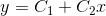 y=C_1+C_2x