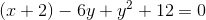 (x+2)-6y+y^2+12=0