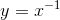 y=x^{-1}