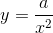 y=\frac{a}{x^2}