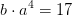 b\cdot a^4=17