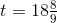 t=18\tfrac{8}{9}