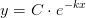 y=C\cdot e^{-kx}