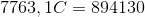 7763,1C=894130