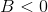 B<0