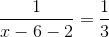 \frac{1}{x-6-2}=\frac{1}{3}