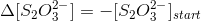 \Delta [S_2O_3^{2-}]=-[S_2O_3^{2-}]_{start}